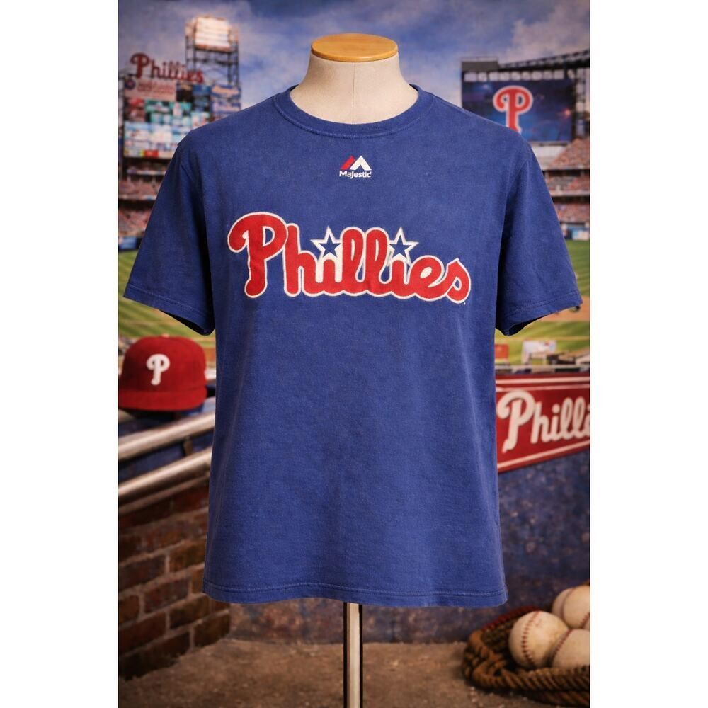 Majestic Philadelphia Phillies Rhys Hoskins 17 Graphic Shirt XL
